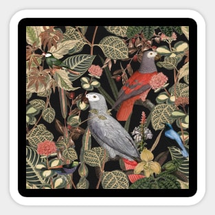 Jungle Birds Pattern Sticker